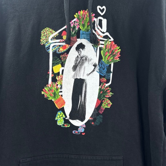 Harry Styles Harrys House Black Graphic Hoodie Sweatshirt Large 2022 Tour Merch - Picture 2 of 5